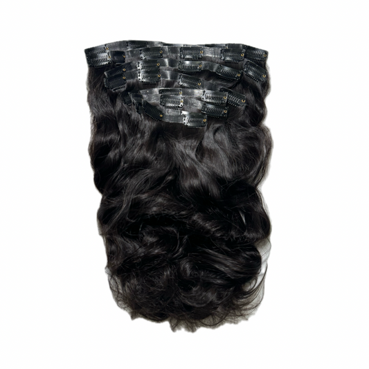 Raw Vietnamese Wavy Seamless Clip-Ins (Pre-order ONLY. Item ships between 11/5-11/10)