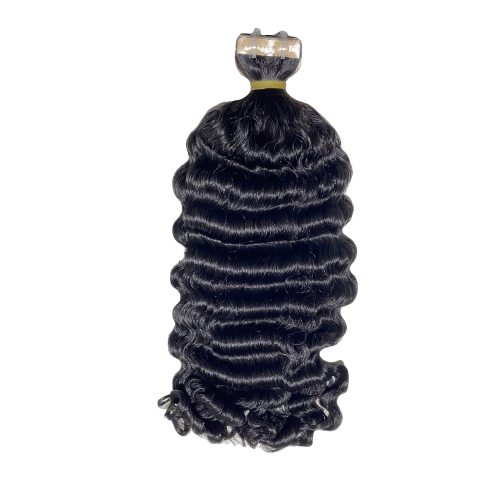 Raw Burmese Curly Tape-Ins
